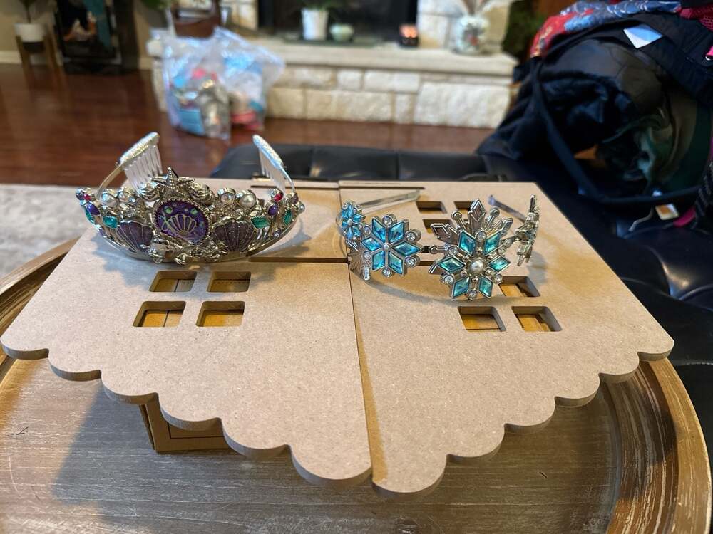 Disney Princess Ariel Little Mermaid and Frozen Elsa Snowflake Tiara Headband Se